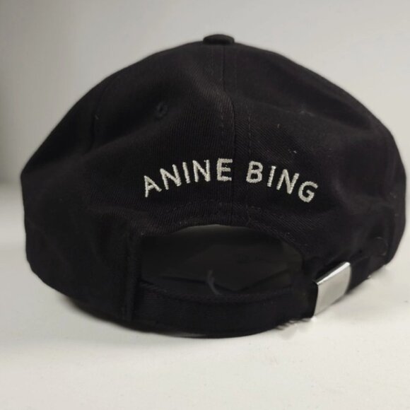 NWOT Anine Bing - Jeremy Letterman Baseball Cap in Black - Picture 5 of 9